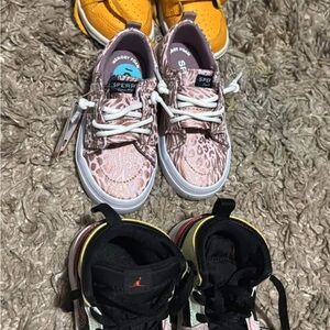 Sperry Pink Sneakers Casual Comfort with tags and 2 pair of Jordan’s